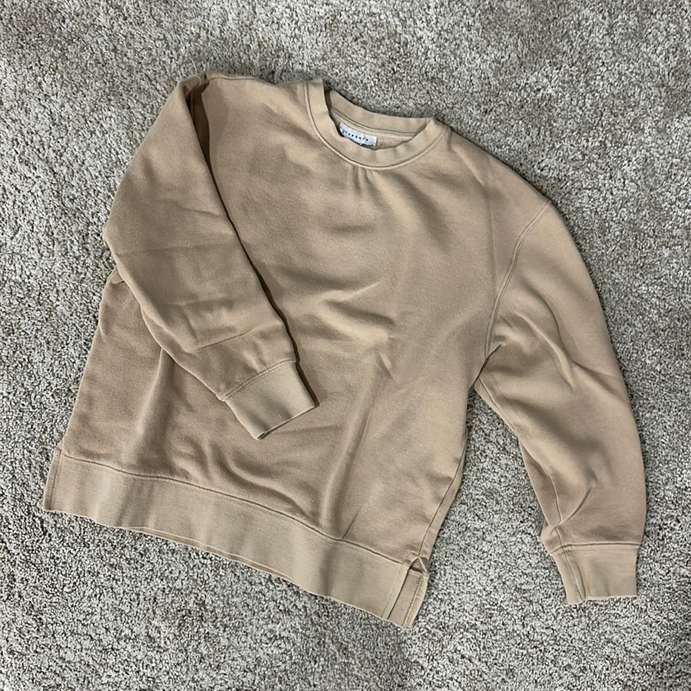 Topshop Tan Crewneck